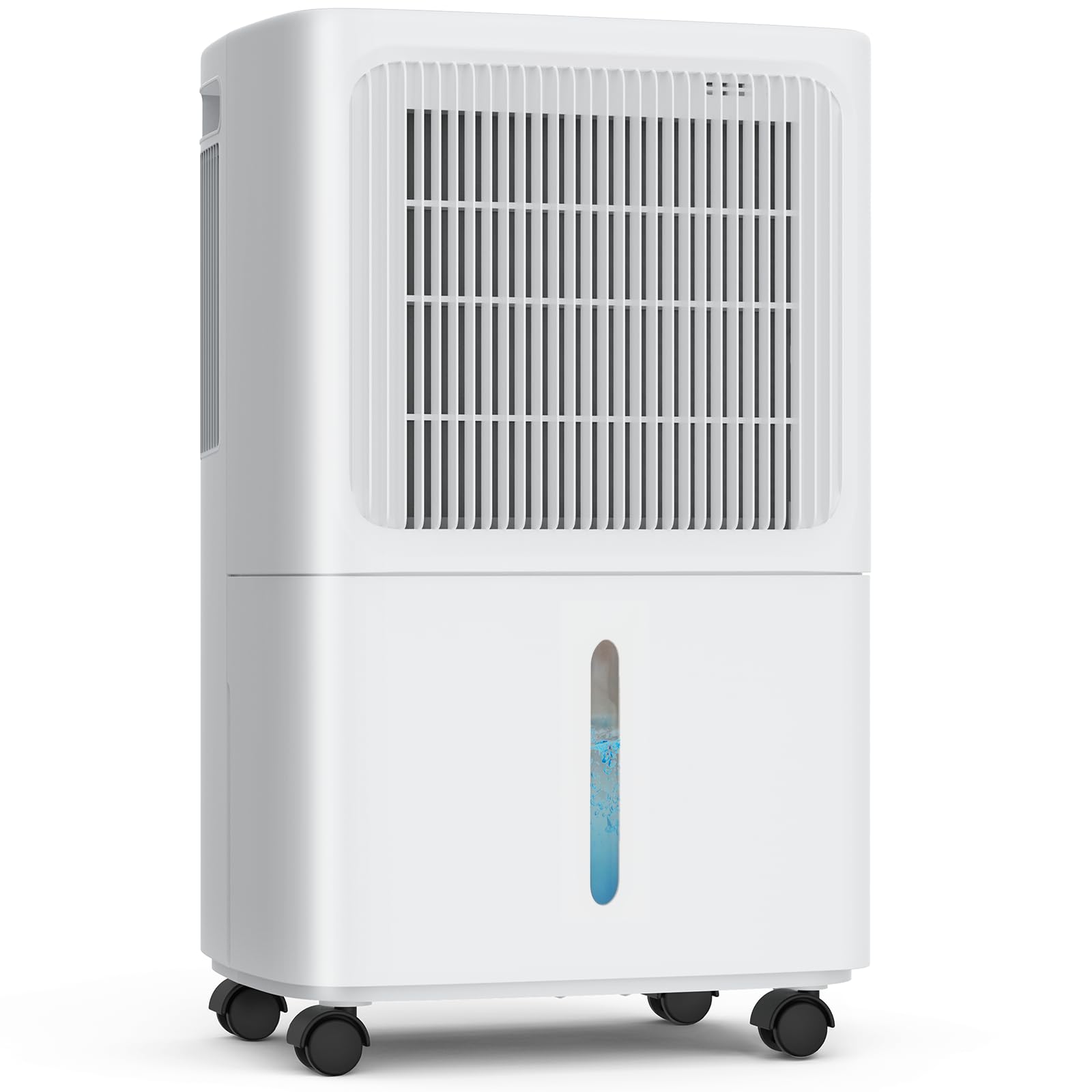 LEENON 12L Deshumidificador de Humedad Compresor, Modo Inteligente/Continuo/Sueño, Temporizador de 24 horas, Doble Sistema de Drenaje, Apagado Automático, 30m² para para el Hogar Sótano