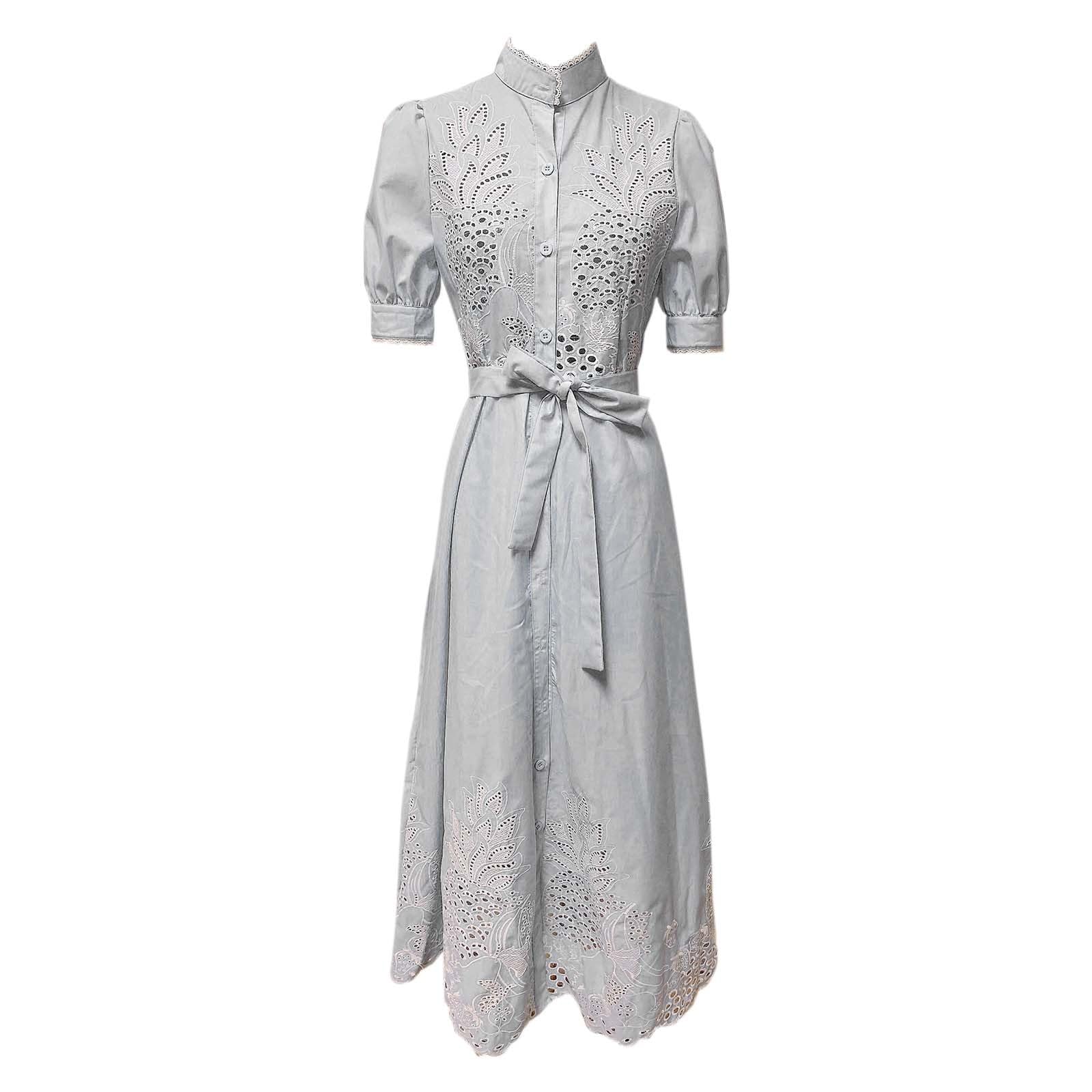 Vestidos de verano 2026 para mujer, vestido de verano para mujer, manga corta, acampanado, elegante, para uso casual o para llevar