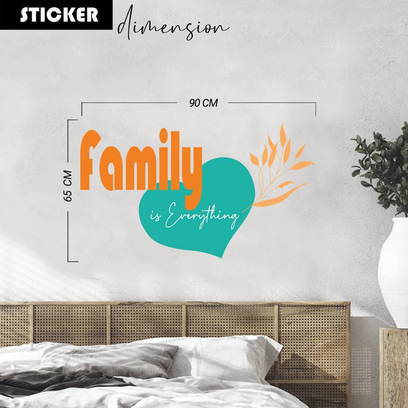 Image of Kotart - Family is Everything Wall Stickers /Decals - HD Printed Vinly Wall Sticker for Living Room Bedroom Wall Decor