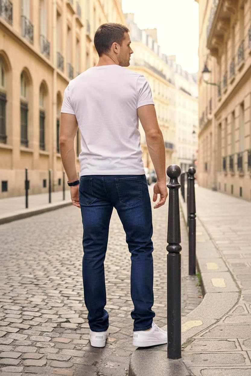 Reslad Jeans Herren Regular Fit I Jeanshose mit Stretch Männer Herren Hose I 5-Pocket Straight-Cut RS-2125