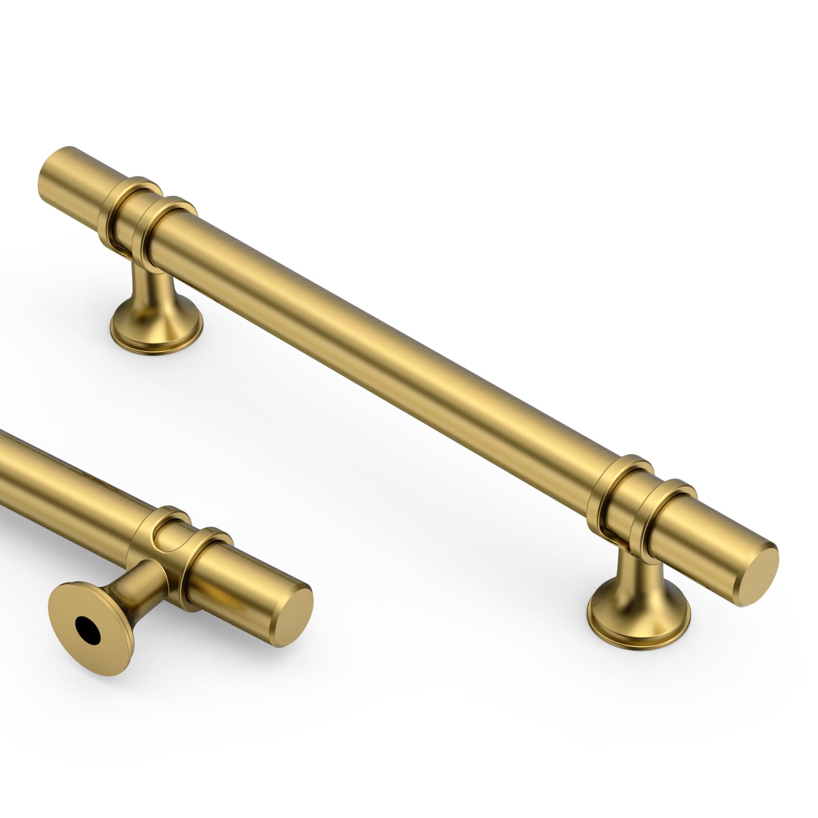 Asidrama 10 Pack 5 Inch(128mm) Champagne Bronze and Matte Black Kitchen Cabinet Handles, Cabinet Pulls Kitchen Cabinet Hardware Cupboard Handles Drawer Pulls — Amazon image 27