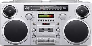 Retro Tape Player, Portable Bluetooth Cassette Player, AM/FM Radio, CD/USB/Cassette/Bluetooth/AUX Input, Built-In Speaker, High Fidelity Cassette Boombox