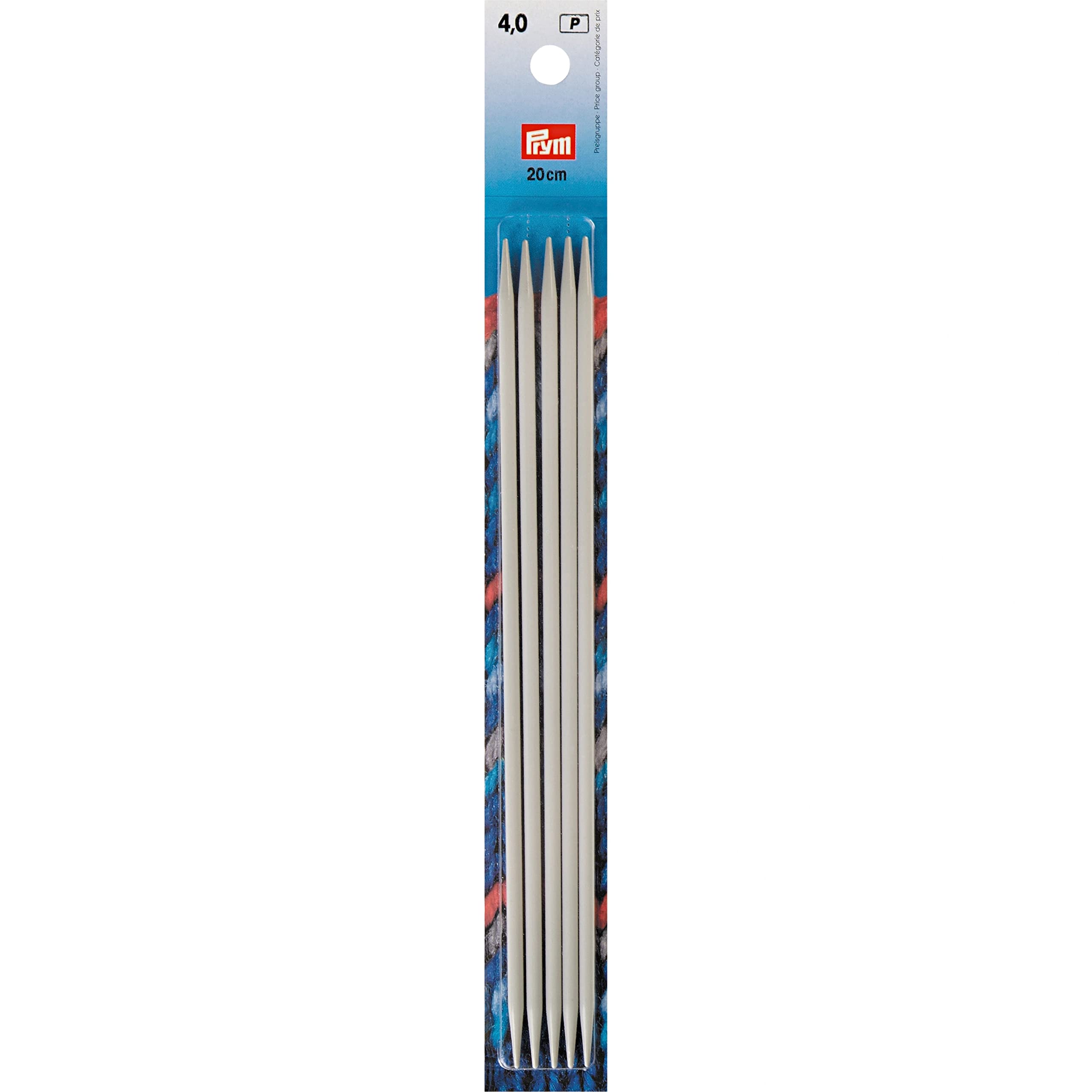 5 x Grey Knitting Needles 4mm 20cm — image 1