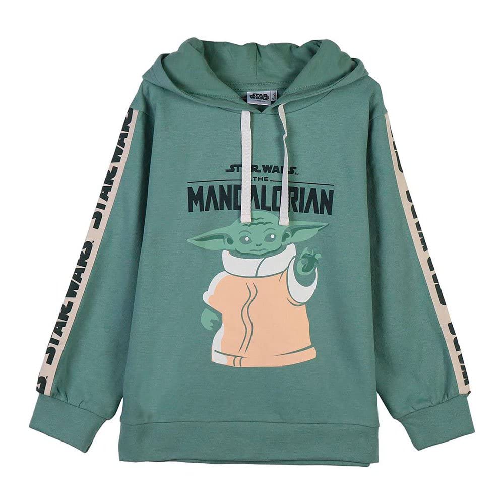 Sweatshirt à capuche vert taille unique mixte enfant Cerdá