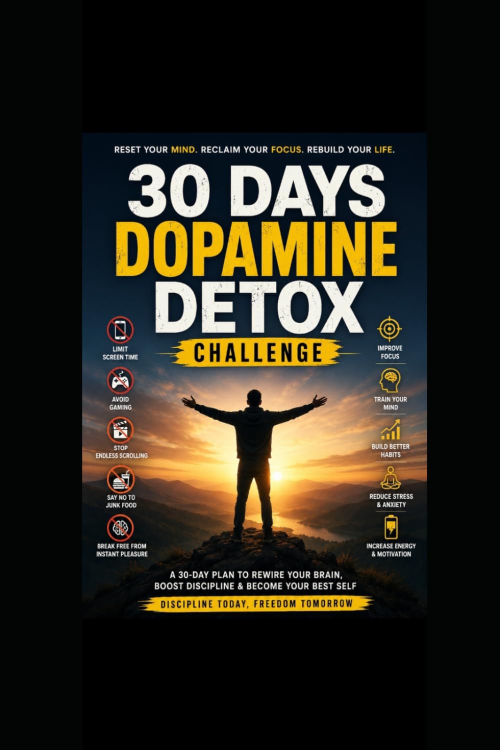 30 Days Dopamine Detox Challenge: A Step-by-Step Guide to Rebuild Focus, Discipline & Mental Clarity