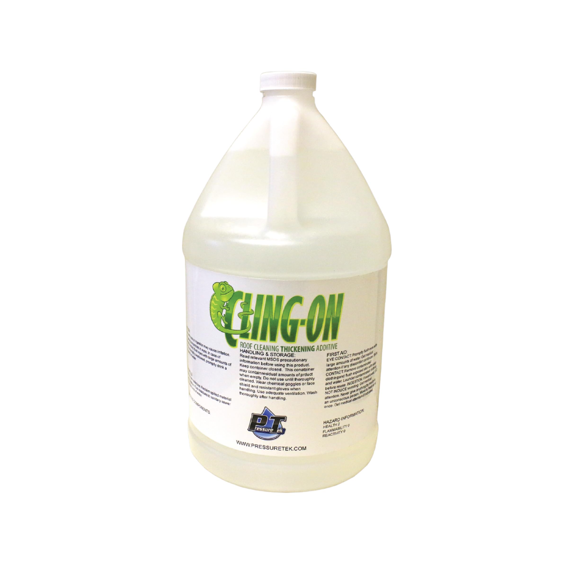 PressureTek Cling On: Apple Scented Roof Surfactant, Roof Wash Additive for Even Distribution and Easy Rinsing, 64 Fl Oz (4)