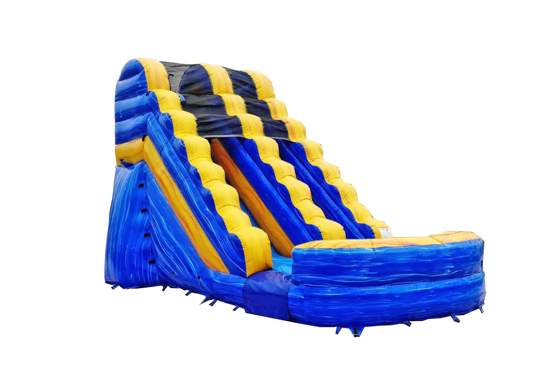 JumpOrange 19’ Melting Artic Commercial Grade Water Slide Inflatable with Attached Deep Pool for Kids and Adults (with Blower), Wet Dry Combo, Summer Fun, Outdoor, Summer Fun, Backyard Water Park