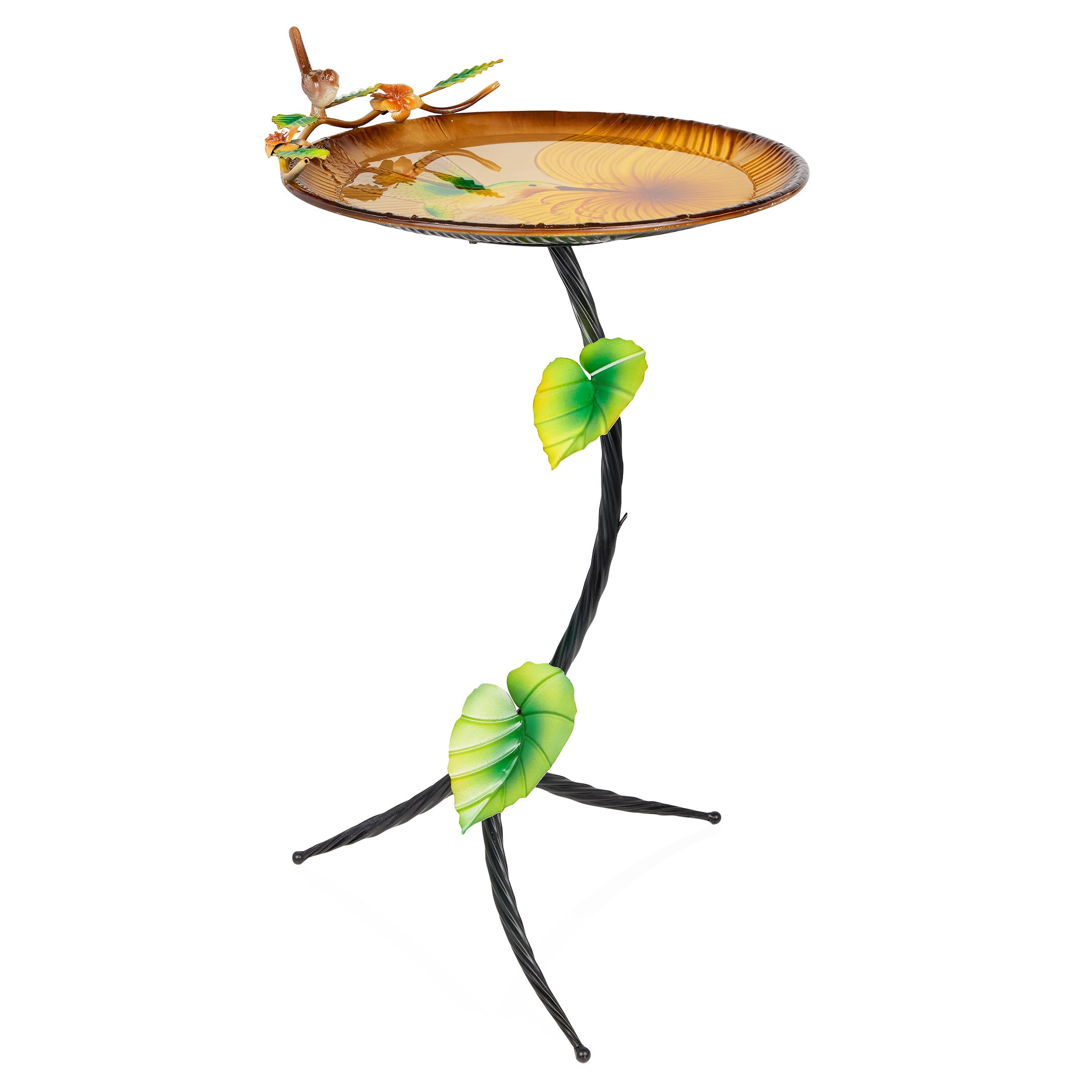 Alpine Corporation ORS870 - Soporte metálico para pájaros con diseño de colibrí y Rama, Multicolor
