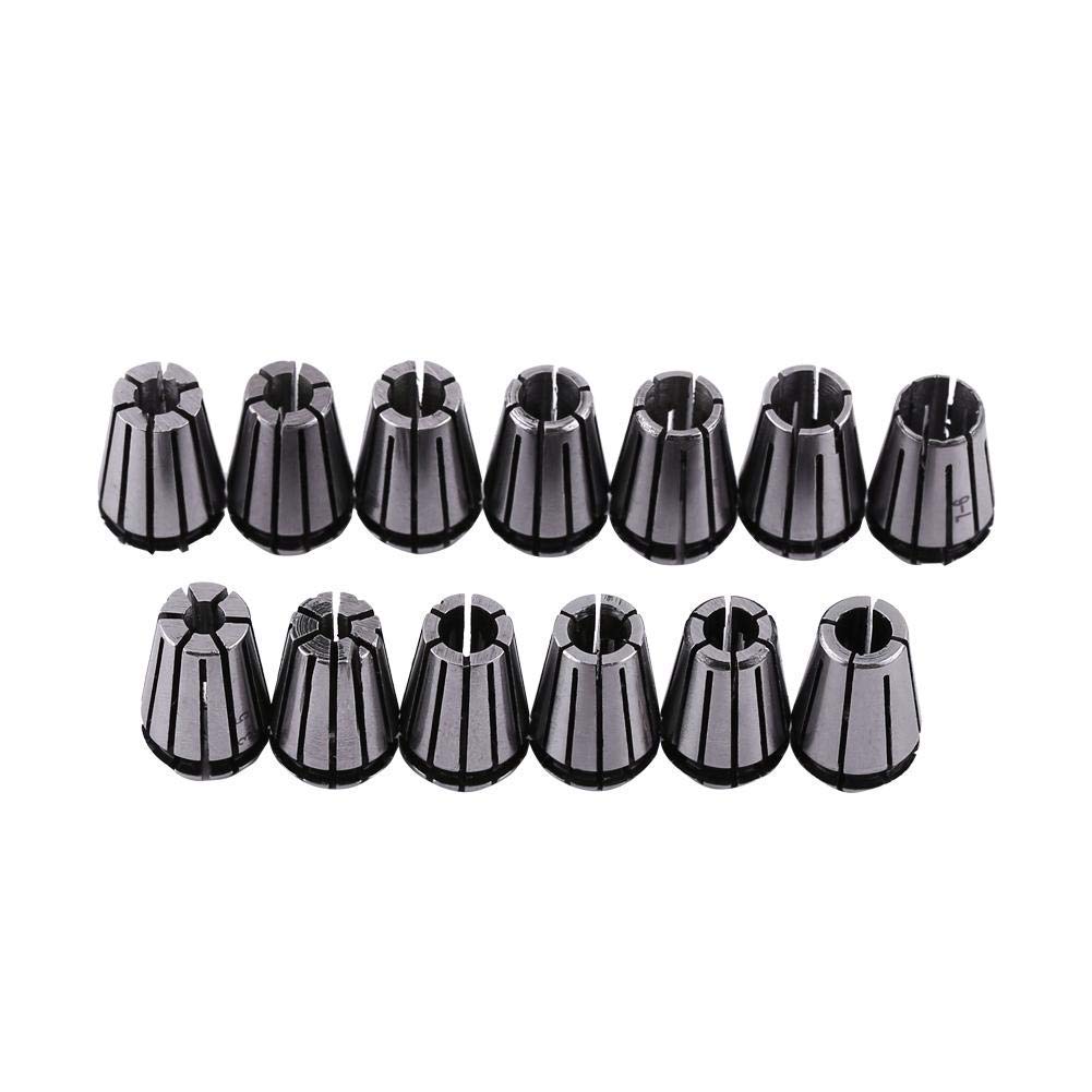 ER11 Spring Collets Set 15Pcs High Precision Workholding Engraving