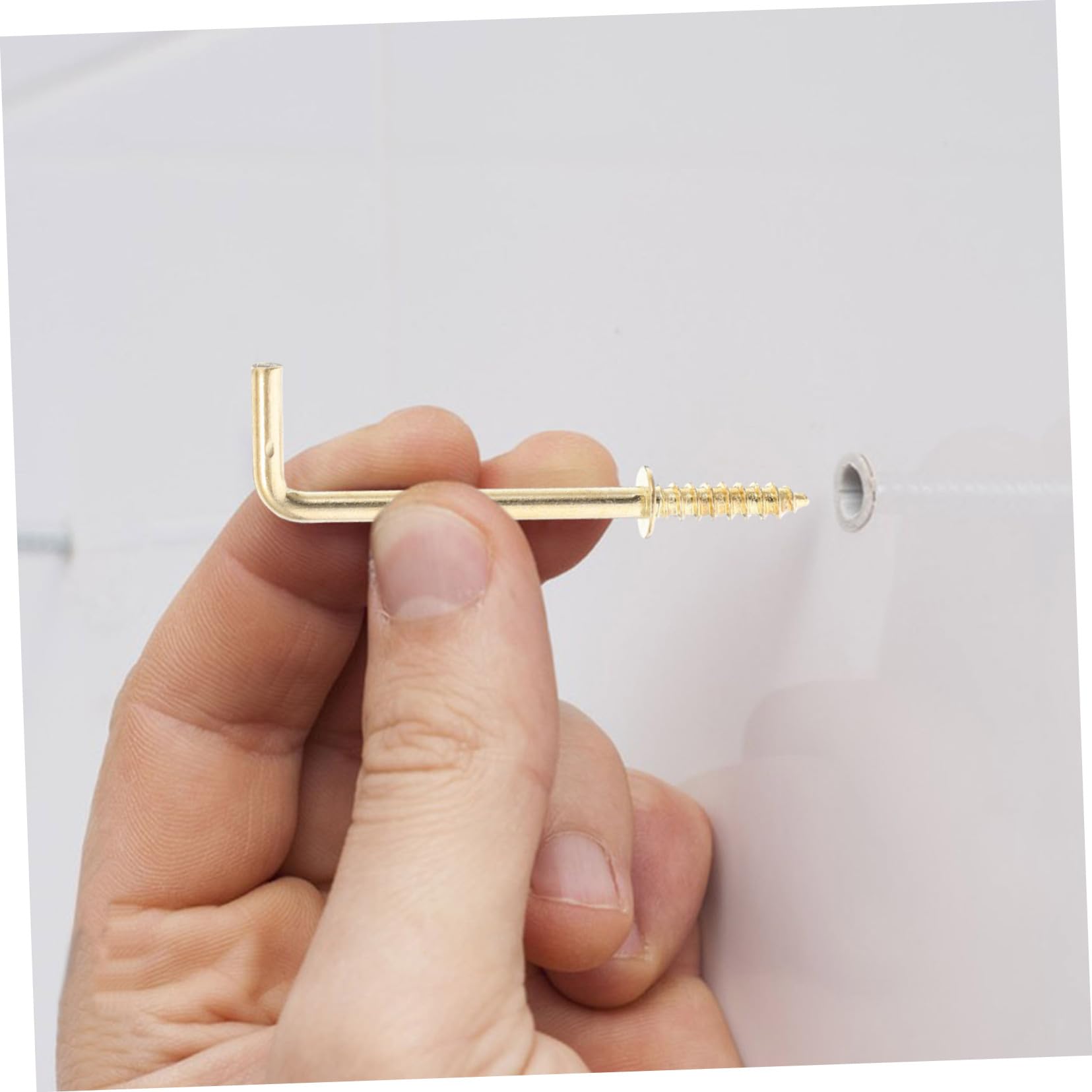 Toddmomy 5 Sätze Förmige Schraubhaken Selbstschneidende Haken für Bilder und Diy Projekte Hohe Tragfähigkeit Langlebig für Metall