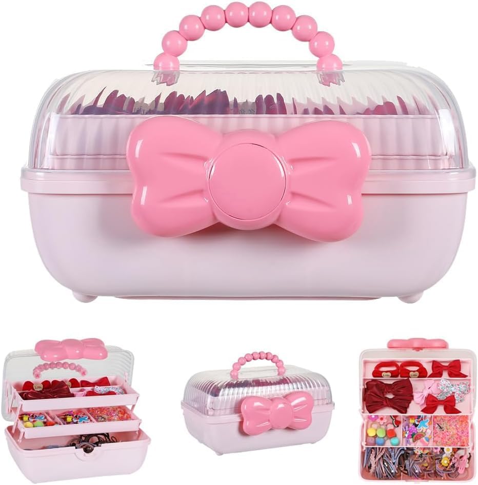 Amazon.com: m0p6uh6k Cute Girls Hair Accessories Storage Box