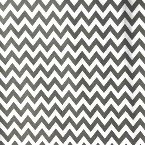 Grey/White - Printed Polycotton Fabric 6mm CHEVRON Japanese Qkt 4000 Poly Cotton Material White Colour Color Zig Zag Dressmaking Crafts Quilting Blender Blending Fabric (Sample 10cm x 10cm (4