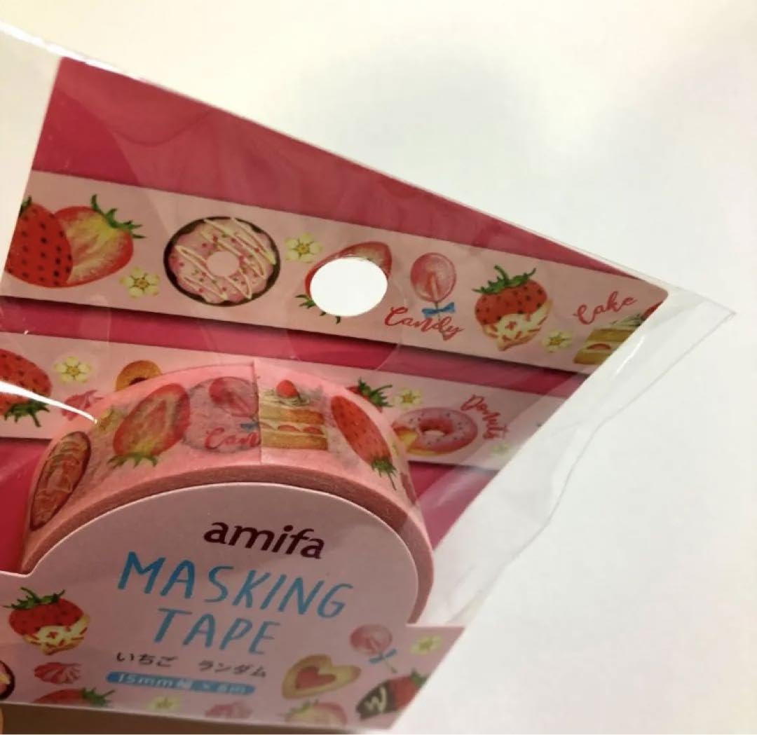 Amazon.co.jp: キャンドゥ ワッツ シール マスキングテープ いちご