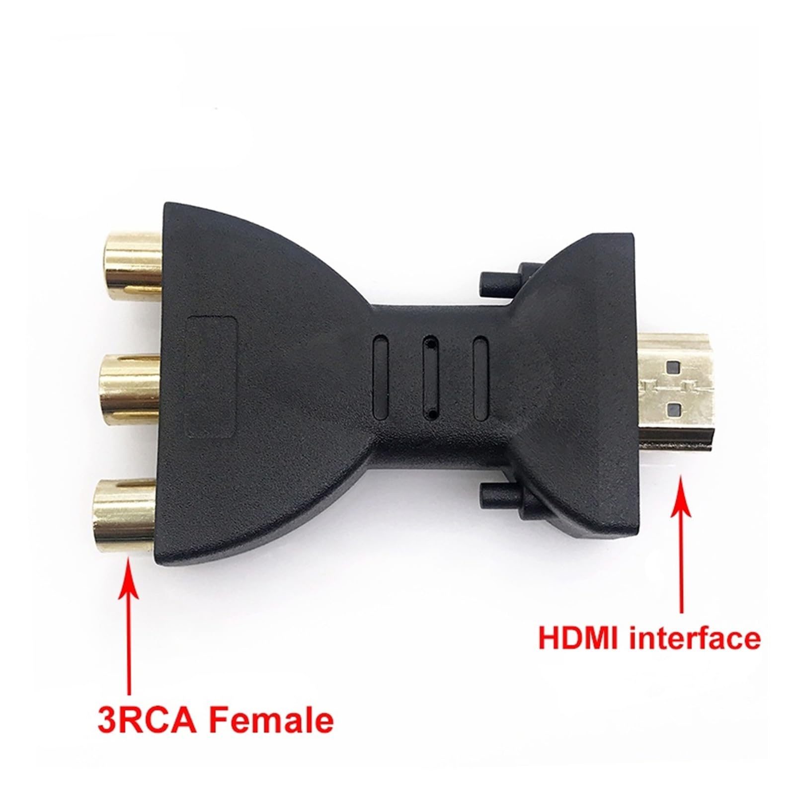 Adattatore da HDMI a AV placcato oro maschio a 3RCA