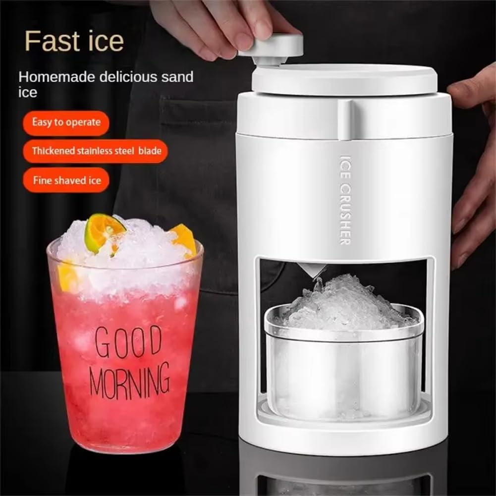 Bloepum Portable Manual Ice Crusher,Multi-Function Smoothie Maker,Handheld Ice Shaver for Home Kitchen,Compact Hail Breaker Tool
