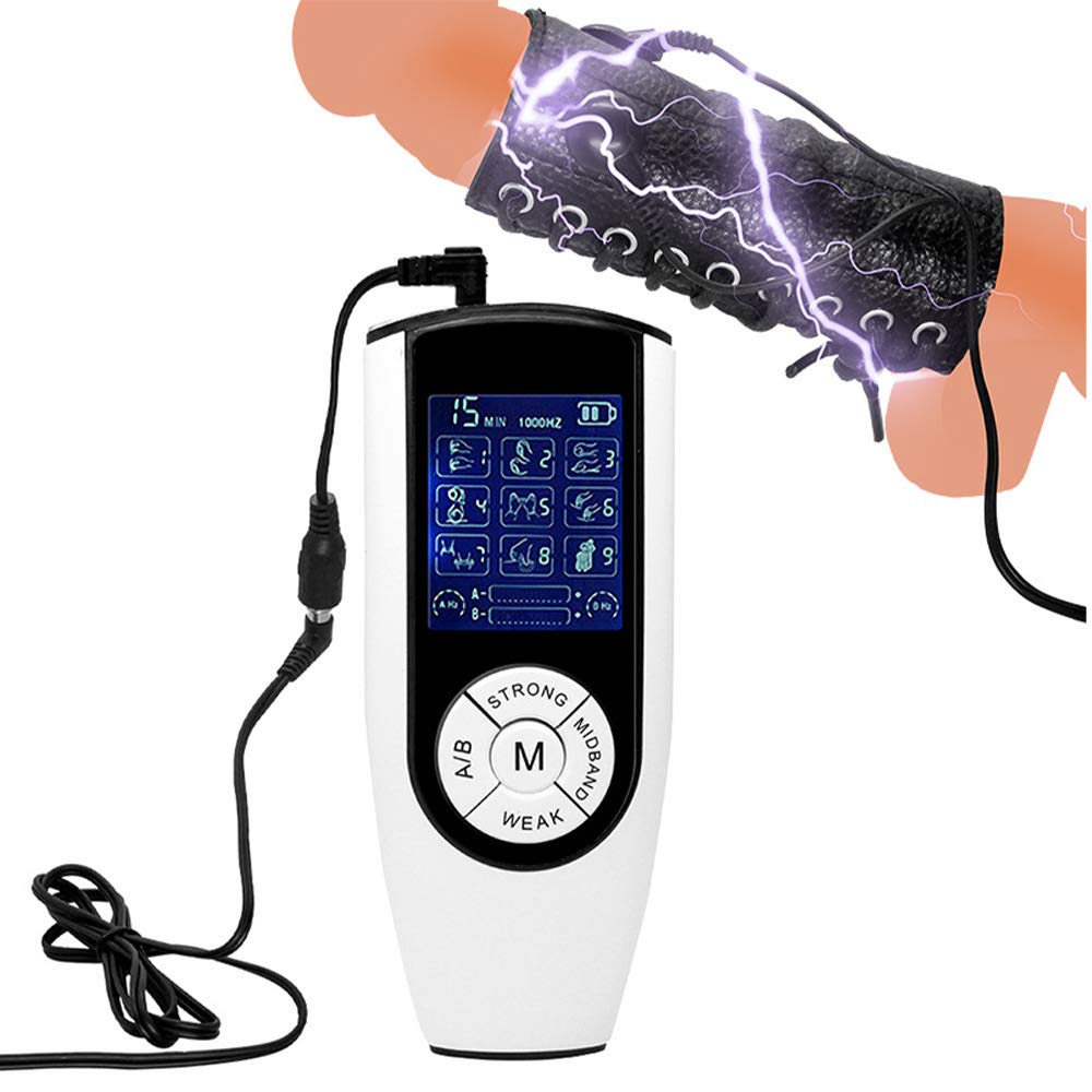 Anneau électrostimulation Multi-ring - Sextoy SM/fétiche - Silicone Noir - Neuf - Vibrations