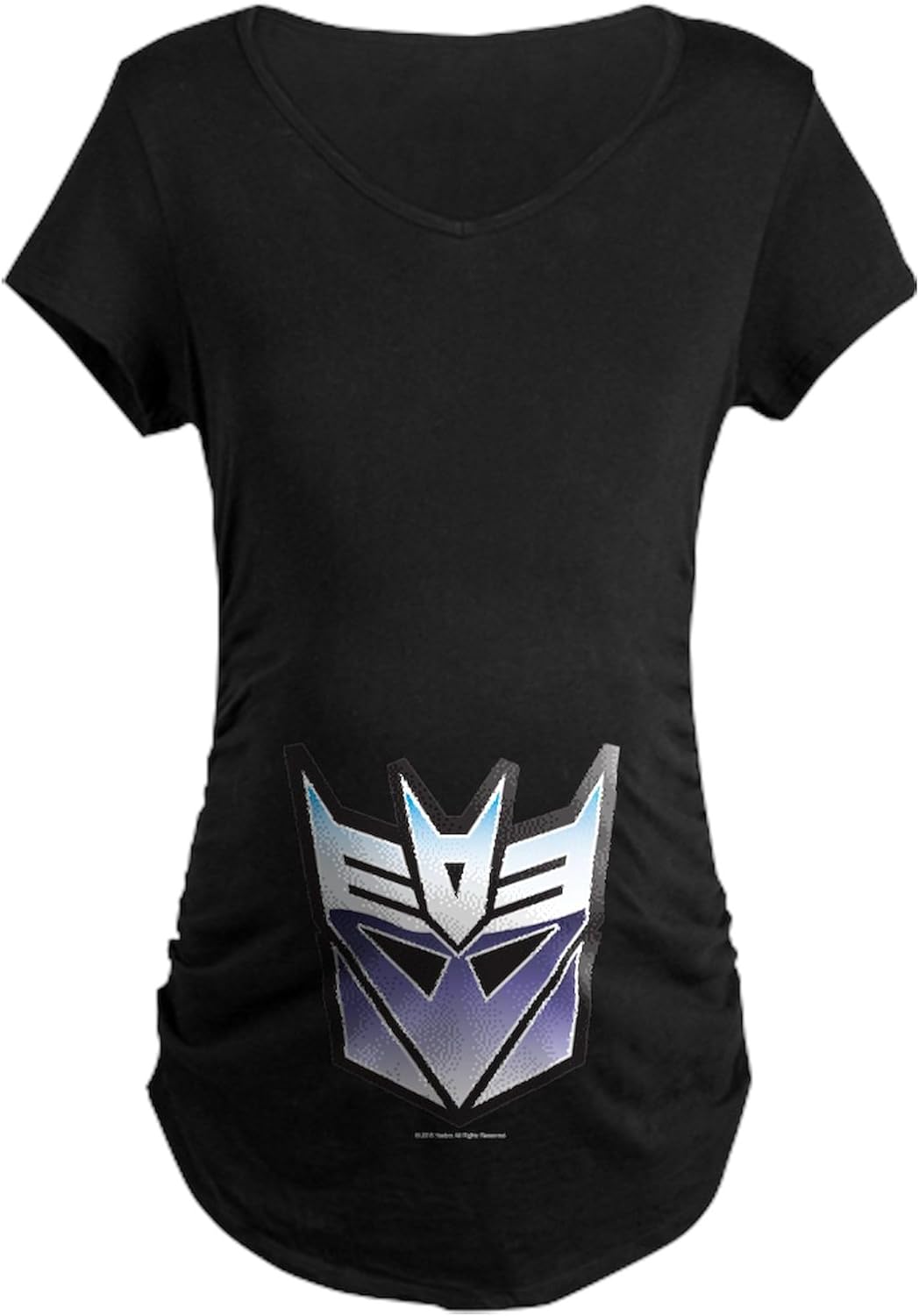 CafePress Transformers Decepticon Sym Maternity Dark T Shirt Women's Maternity Ruched Side T-Shirt