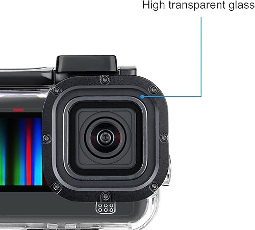 Miniatura 5 de SOONSUN Carcasa protectora de esqueleto para GoPro Hero 13/12/11/10/9, color negro, carcasa abierta lateral con puerta trasera de esqueleto para una