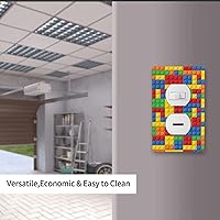 Vista 7 de Placa de pared de ladrillos coloridos para interruptor de luz