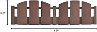 Vista 6 de EasyFlex Bordes de Paisaje sin Excavación con Espigas de Anclaje, 4.5 Pulgadas de Altura, Valla Decorativa de Aspecto de Madera Adirondack
