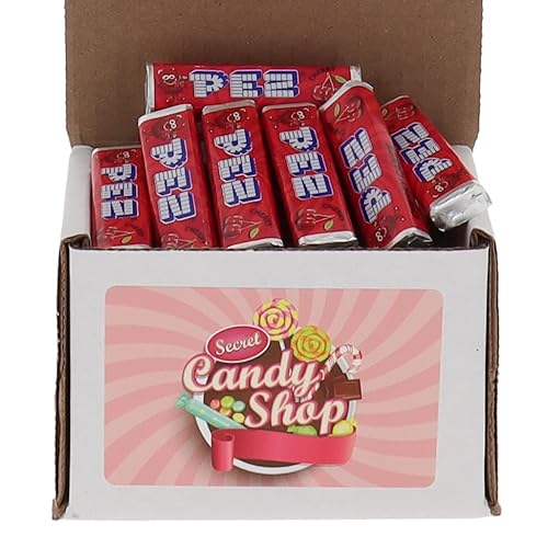 PEZ Caramelos de repuesto a granel en caja (envueltos individualmente) (cereza) (8 onzas)