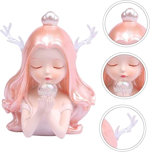 Miniatura 7 de Toddmomy Adorno de niña del océano, decoración de princesa, decoración de sirena, modelo, estatua, niña, escultura, sirena, retrato, estatuilla,