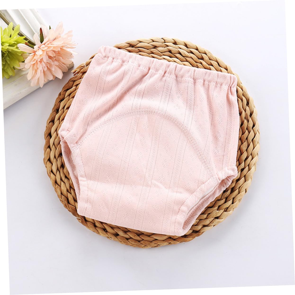 BESPORTBLE 4-Layer Waterproof Baby Potty Training Pants for Infants Reusable Cloth Nappies Absorbent Fabric for Potty Training and Diapering 3-Pack Assorted Color