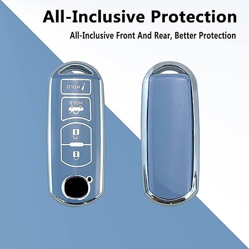 Miniatura 3 de ShuDay Key Fob Case Cover Compatible With Mazda 368 Atenza Miata Mx-5 Cx-3 Cx-5 Cx-7 Cx-9 Rx-8 Accessories