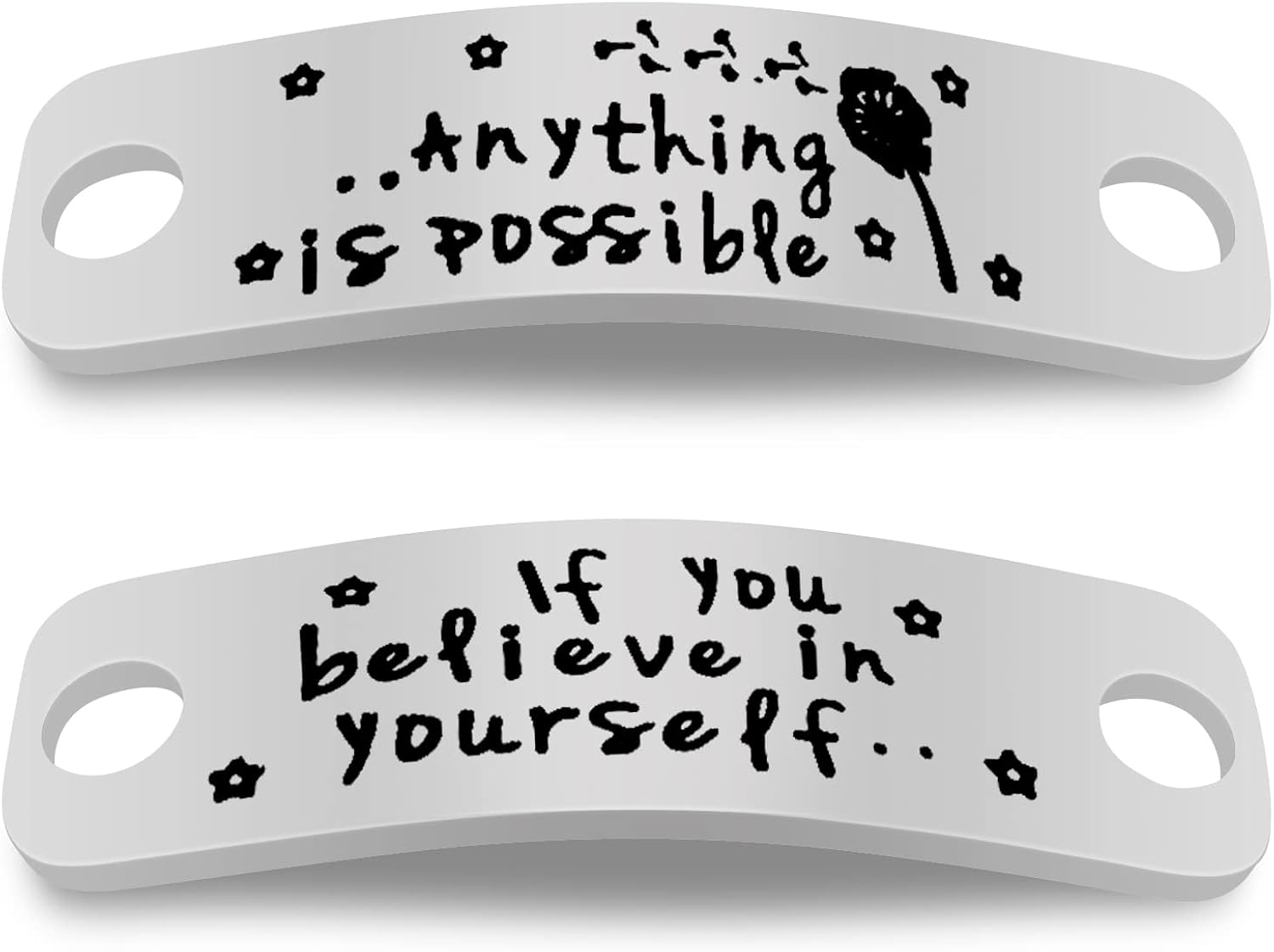 Ximalun Gifts for Runner Shoe Lace Tag If You Believe in Yourself Anything is Possible Inspirational Trainer Tag Gifts for Fitness Men Women Runner Marathon Gift Fitness Gym Gift