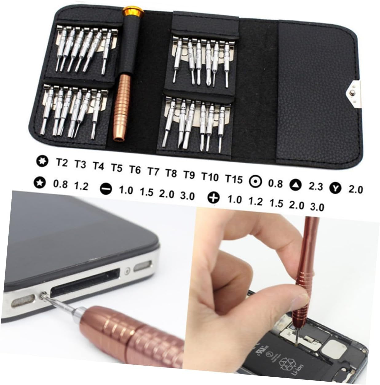 Gadpiparty Multi-function Phone Screwdriver Set for Lcd Screen Repair Disassembly Tool Kit for Electronics and Devices Includes Essential Maintenance Tools