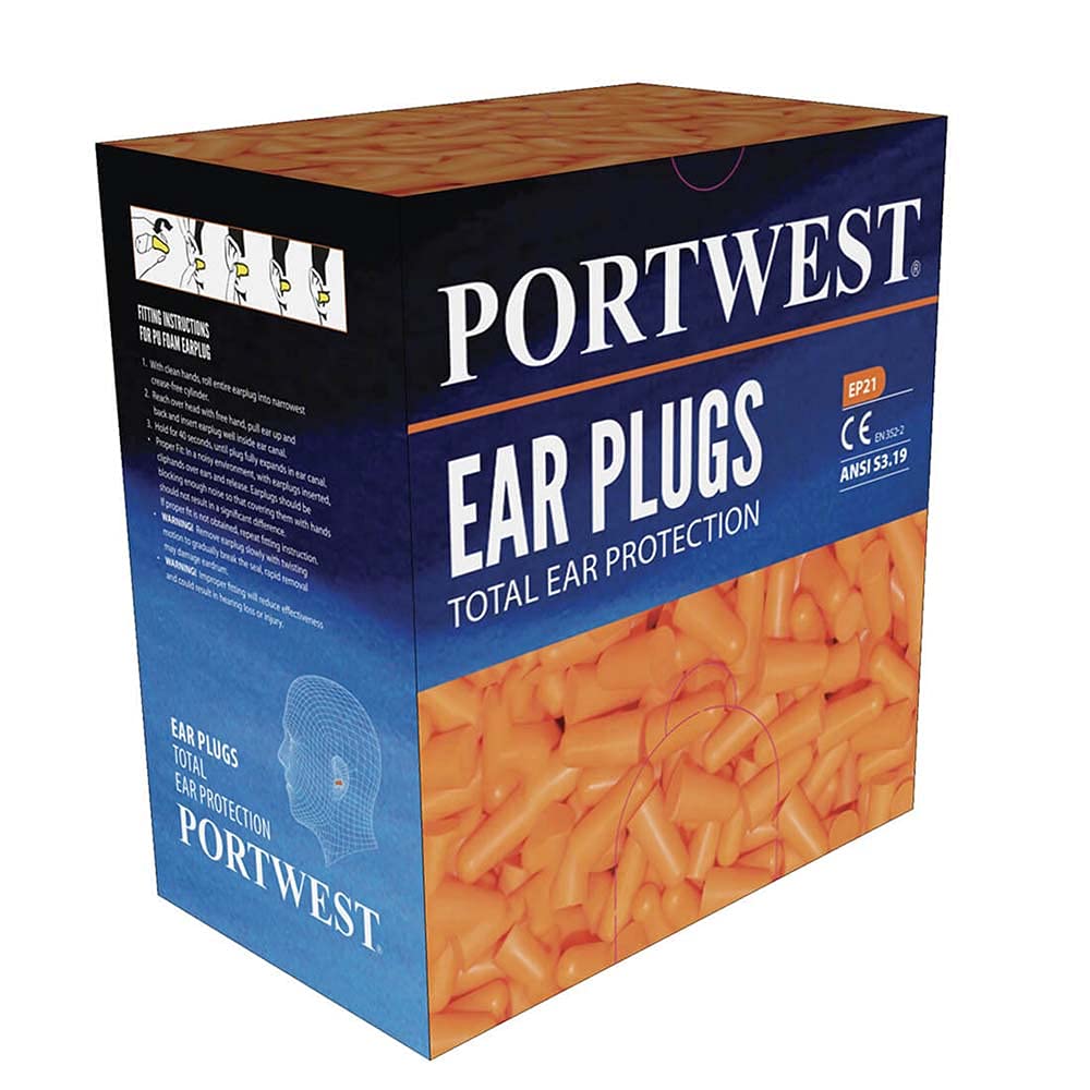 Portwest Earplug Dispenser Refill (500) - Color: Orange - 4