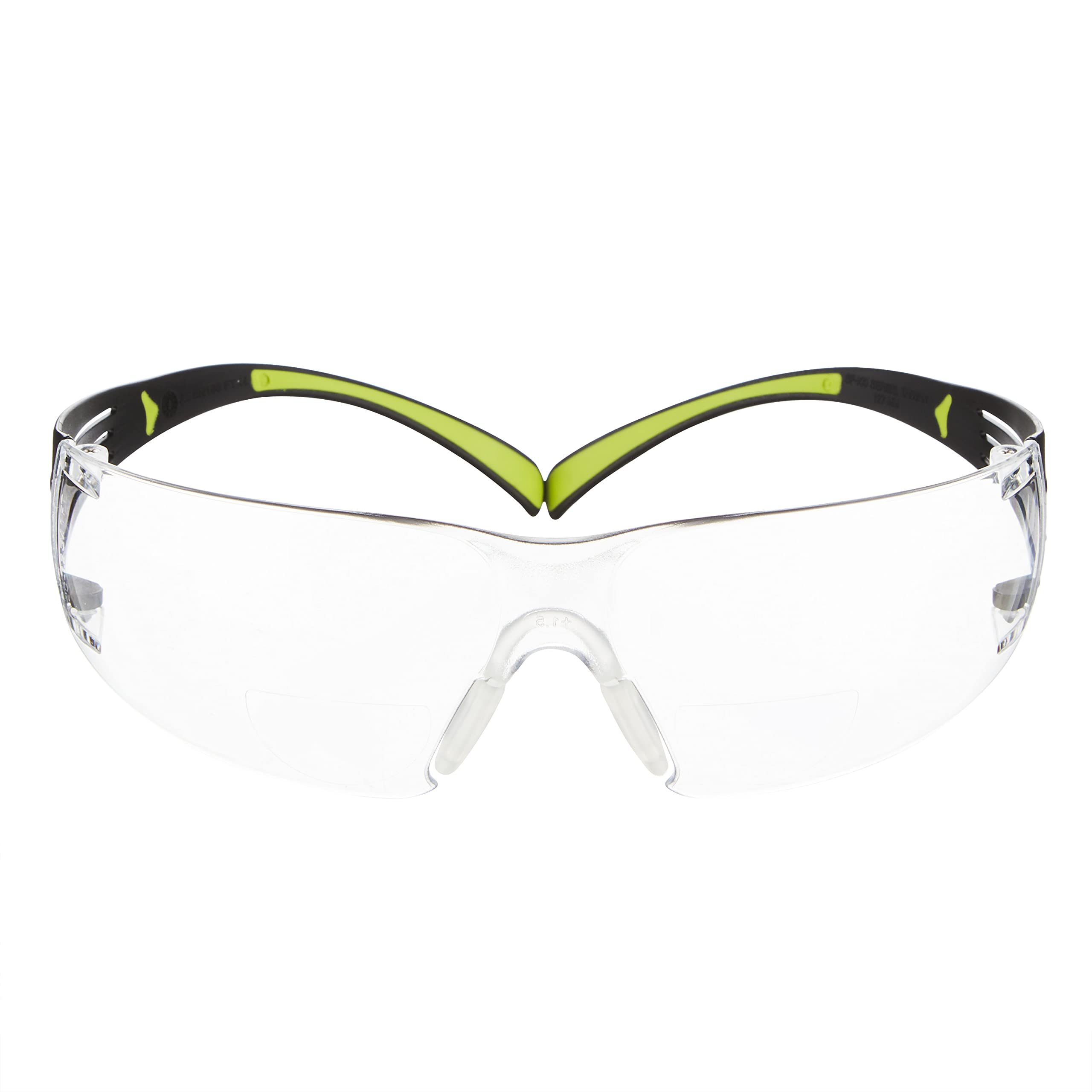 3M SecureFit SF415 Gafas de seguridad graduadas, +1,5 dioptrías, antirrayaduras, lente incolora, 1/PCK, 6PCK/CV
