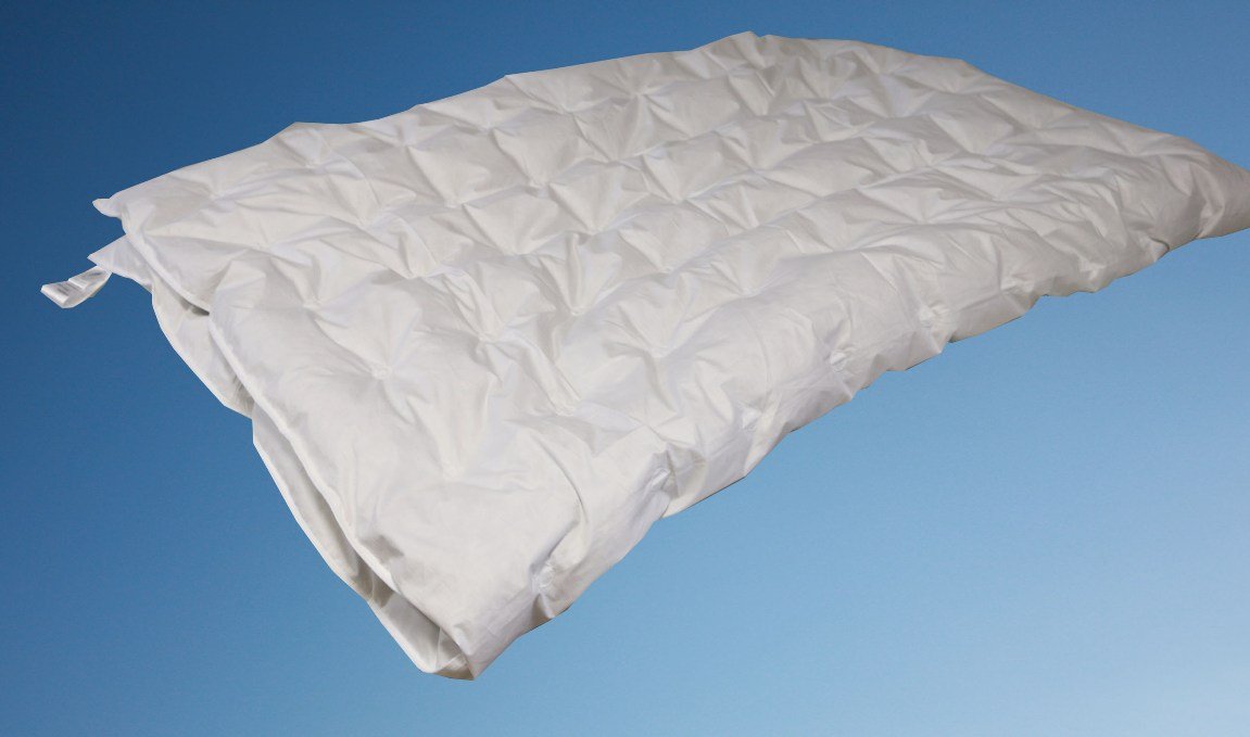 Betten Hofmann Sommer Daunendecke Punktstepp 135x200 cm 100% Daunen, superleicht, Naturprodukt, waschbar