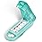 DUBSTAR Pill Cutter Splitter for Small and Tiny Pills, Multiple Pill Cutters for Small or Large Pills, Adjustable Pill Splitter with Centering Device and Blade Guard for Multi Tablets (Cyan)