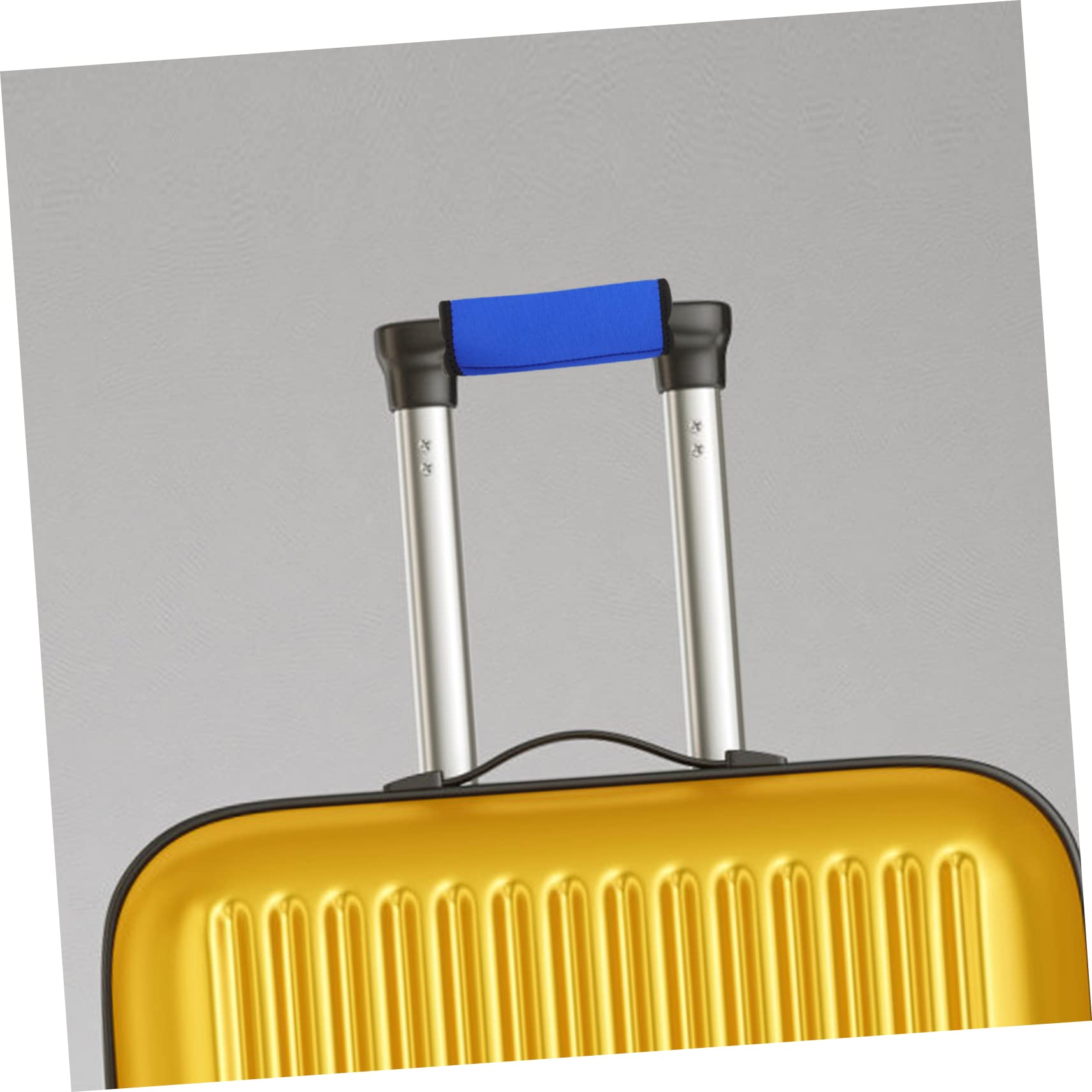 PACKOVE 12piezas Fundas para Asas De Equipaje Envolturas Antideslizantes para Maletas Cubiertas De para Bolsas De Mano Identificadores De Equipaje Colores Negro Azul y Gris