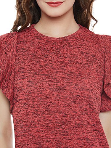 Image of Miss Chase Women's Pink Ruffled Shift Dress