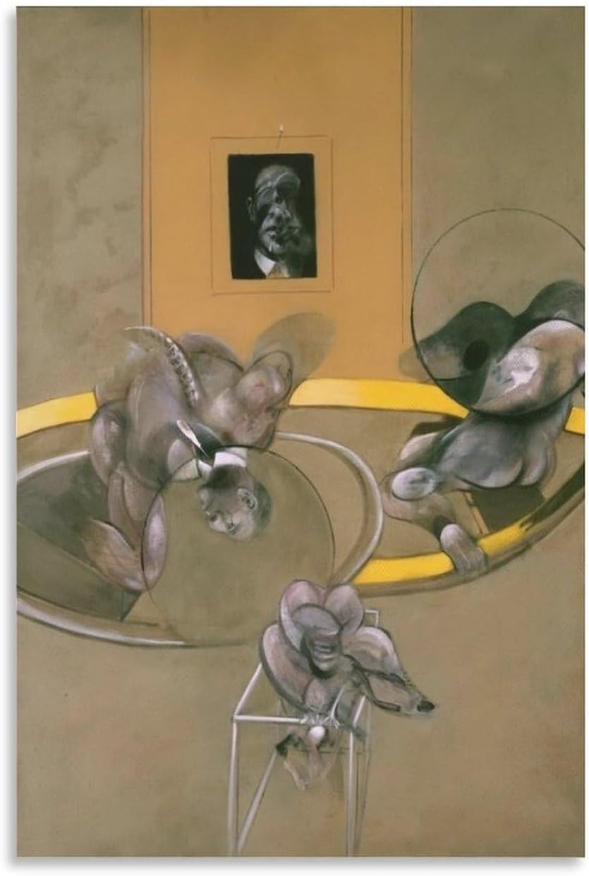 Matvsd Kohecs Francis Bacon Seated Figure Canvas Wall Art for Living Room, Unframed