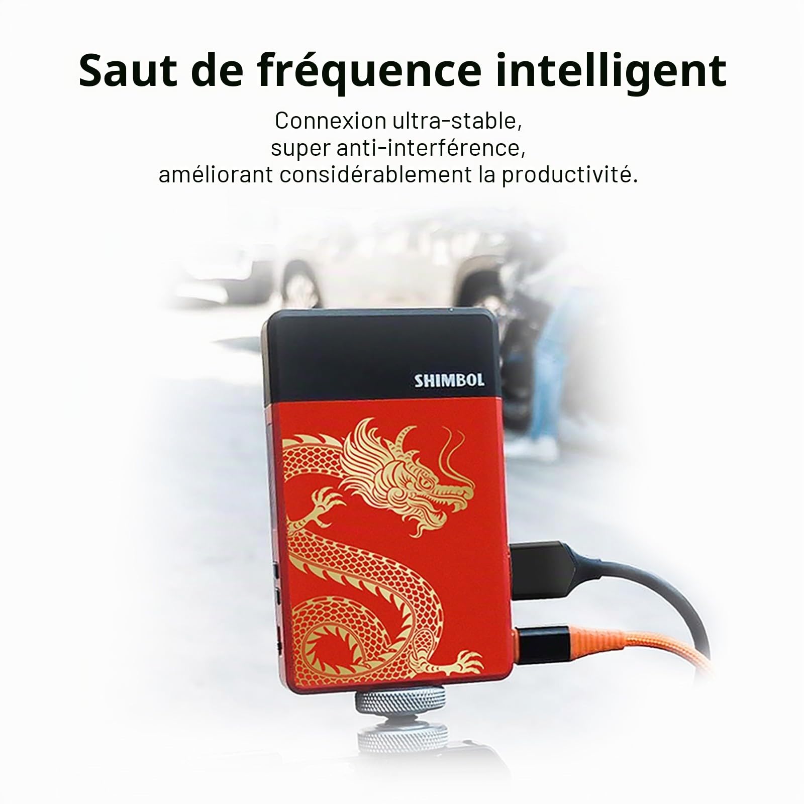 Shimbol Tp Mini avec Batterie Npf-550 Et Kit De Chargeur, Système De Transmission Vidéo sans Fil Hdmi De 600 Pieds, Émetteur Et Récepteur Hdmi, Latence De 0.07S