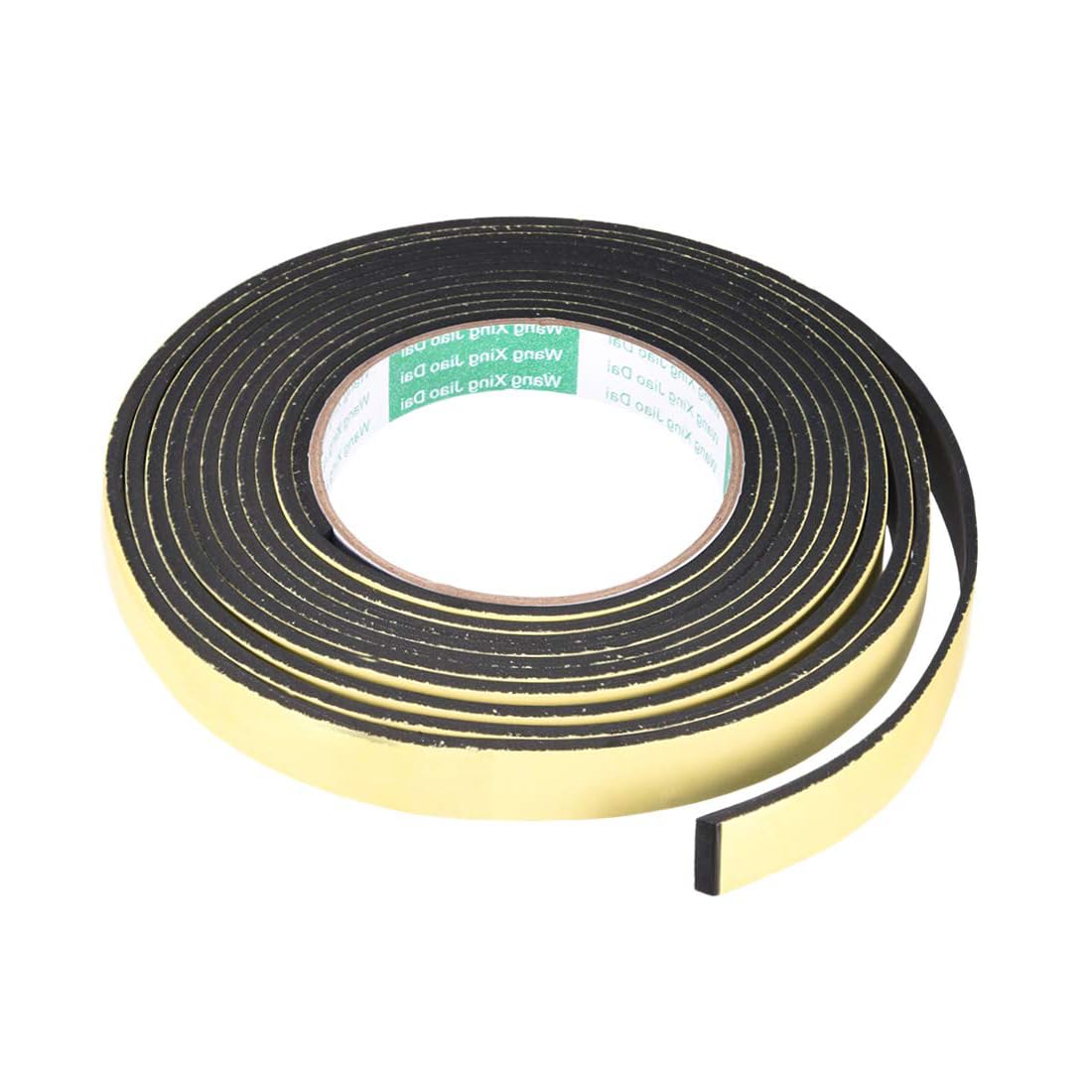 Soulnioi 1 Pcs Sealing Foam Tape 15mm Wide 3mm Thick 4m/13ft Long, Self-Adhesive EVA Weatherproof Tape for Window, Door Insulation & Automotive Soundproofing
