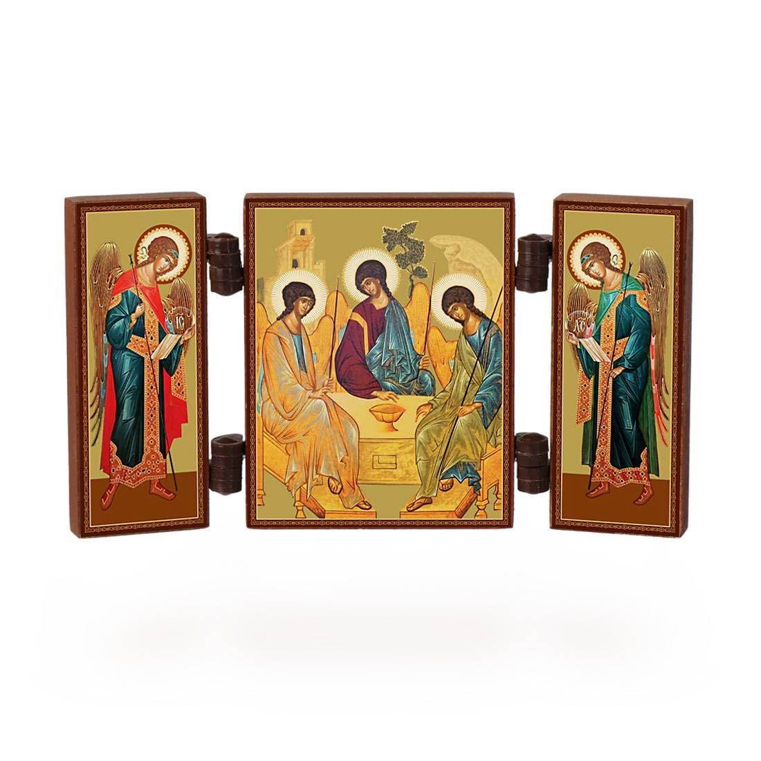 Nklaus Andrej Rubljow - Svjataja Troica - Holy Trinity - Christian Icon - Andrei Rublyov - Svjataja Troica Small Journey Altar 36150