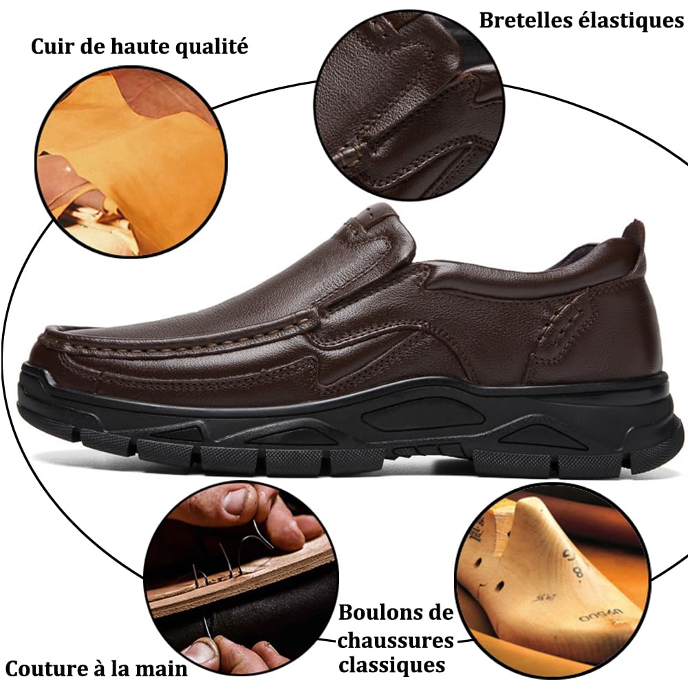 Mocassins pour Hommes Chaussures en Cuir à Usage Professionnel et décontracté 9067