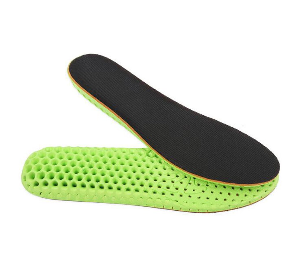 Ewanda store 1.5Cm 0.59" Height Increase Insole Invisible Increased Heel Shoe Lifts Inserts Elevator Shoe Pads Insoles For Men,Green Black