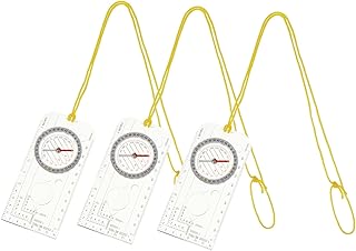 Toddmomy 3Pcs Bússola Mapa Leitura Bússola Mapa Bússola Orientação Polegar Bússola Ferramenta De Bolso Pro Ferramentas Acrílico Bússola Posicionamento Bússola Régua Bússola Chaveiro Viagem