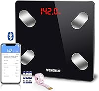 Vista 1 de WONGKUO Básculas para peso corporal Baño digital Báscula de grasa corporal Báscula inteligente para composición corporal IMC