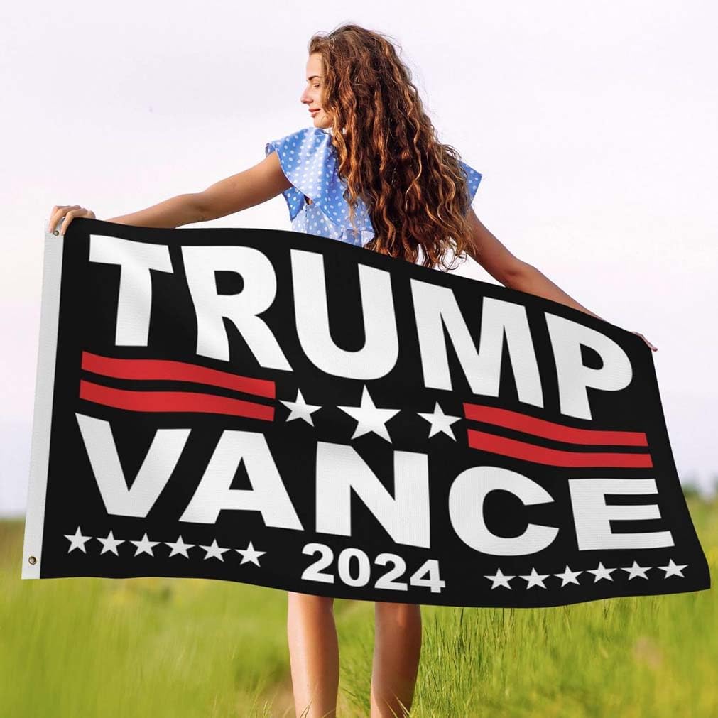 Bandiera Da Giardino Trump Vance 2024 – 30,5x45,7 Cm, Bifacciale A 3 Strati, Colori Vivaci, Per Prato E Decorazione Esterna