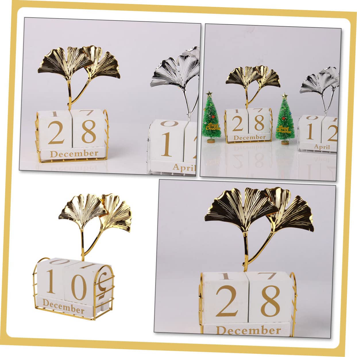 Operitacx Calendario da Tavolo Blocchi Calendario Continuo da Tavolo Riutilizzabile Decorazione per Ufficio e Casa