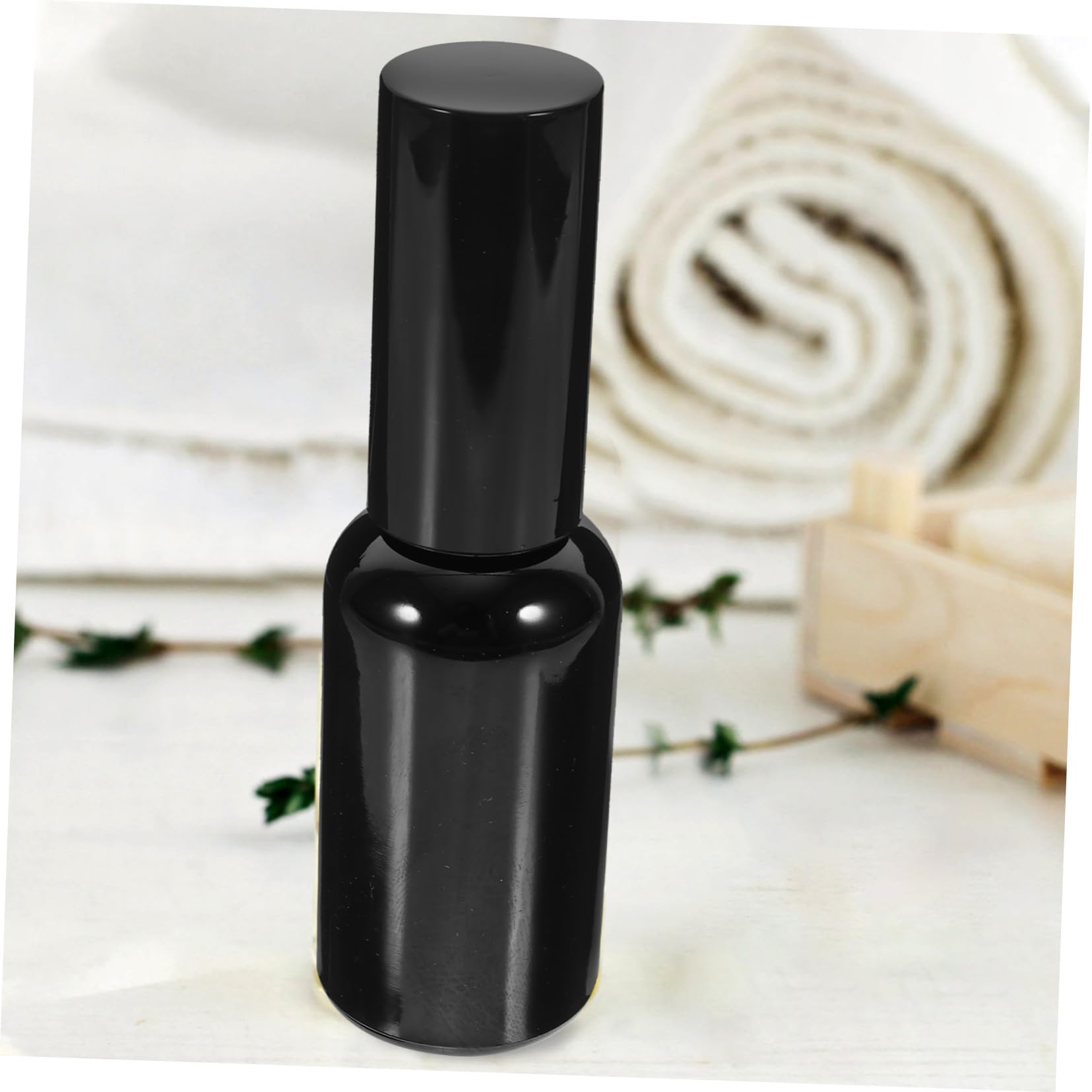 12 Stück Schwarze Glas Parfümflaschen 30 Ml mit Sprühverschluss und Luftdichter Aufbewahrung