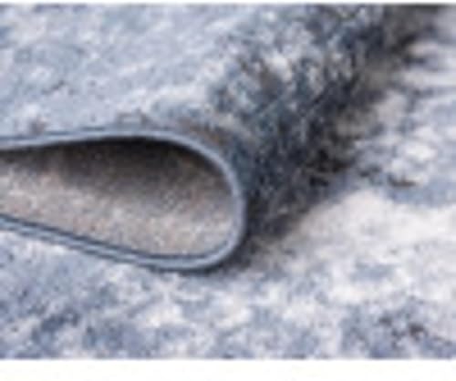 Miniatura 10 de Unique Loom Portland Collection Astoria - Alfombra rectangular de 5 pies 3 pulgadas x 8 pies, azulmarfil