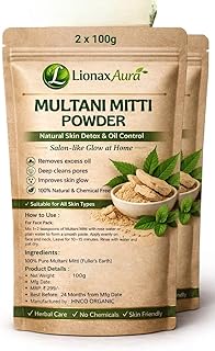 Multani Mitti Powder for Face &amp; Hair 100% Natural Fuller’s Earth for Oil Control, Acne Care &amp; Skin Brightening Deep Cleans...