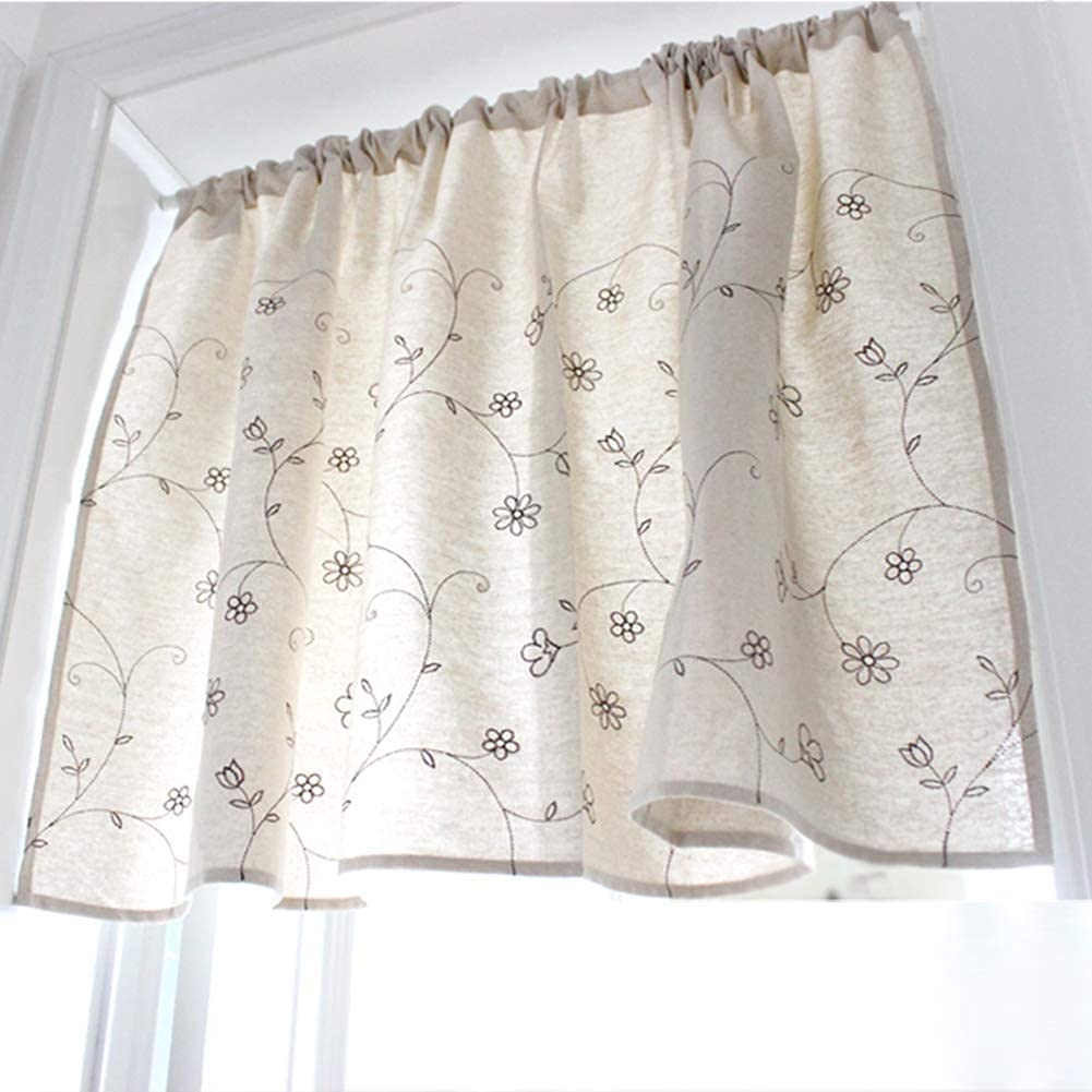 Cortina para cocina translúcida que regula la luz en ventanas de baño y armarios